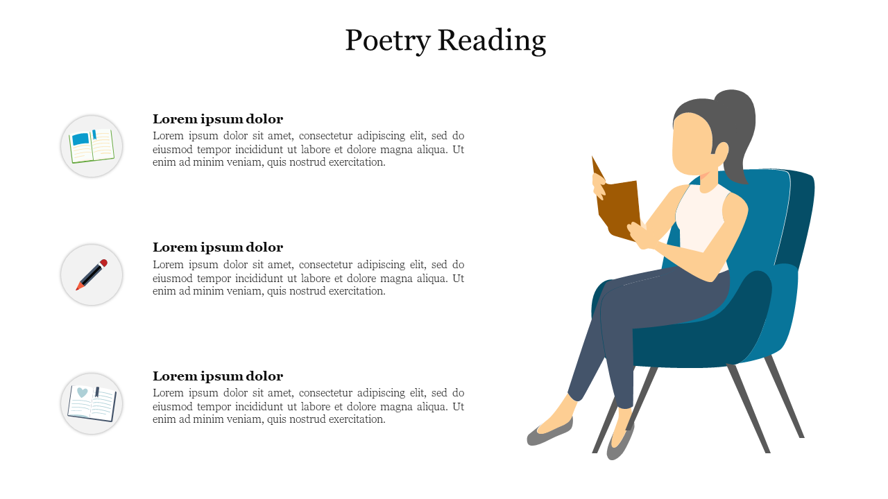 Effective Poetry Reading PowerPoint Presentation Template
